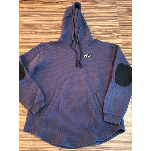 Barstool Sports VIVA Hoodie Mens Quilted Pullover Patch Elbow Streetwear sz XL - Picture 1 of 6